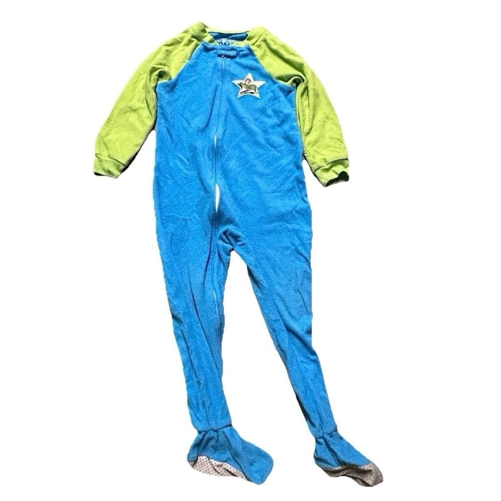 Toddler Boy Fleece Footie Pajamas Winter Cold Weather Toy Story Size 5T - Picture 2 of 5
